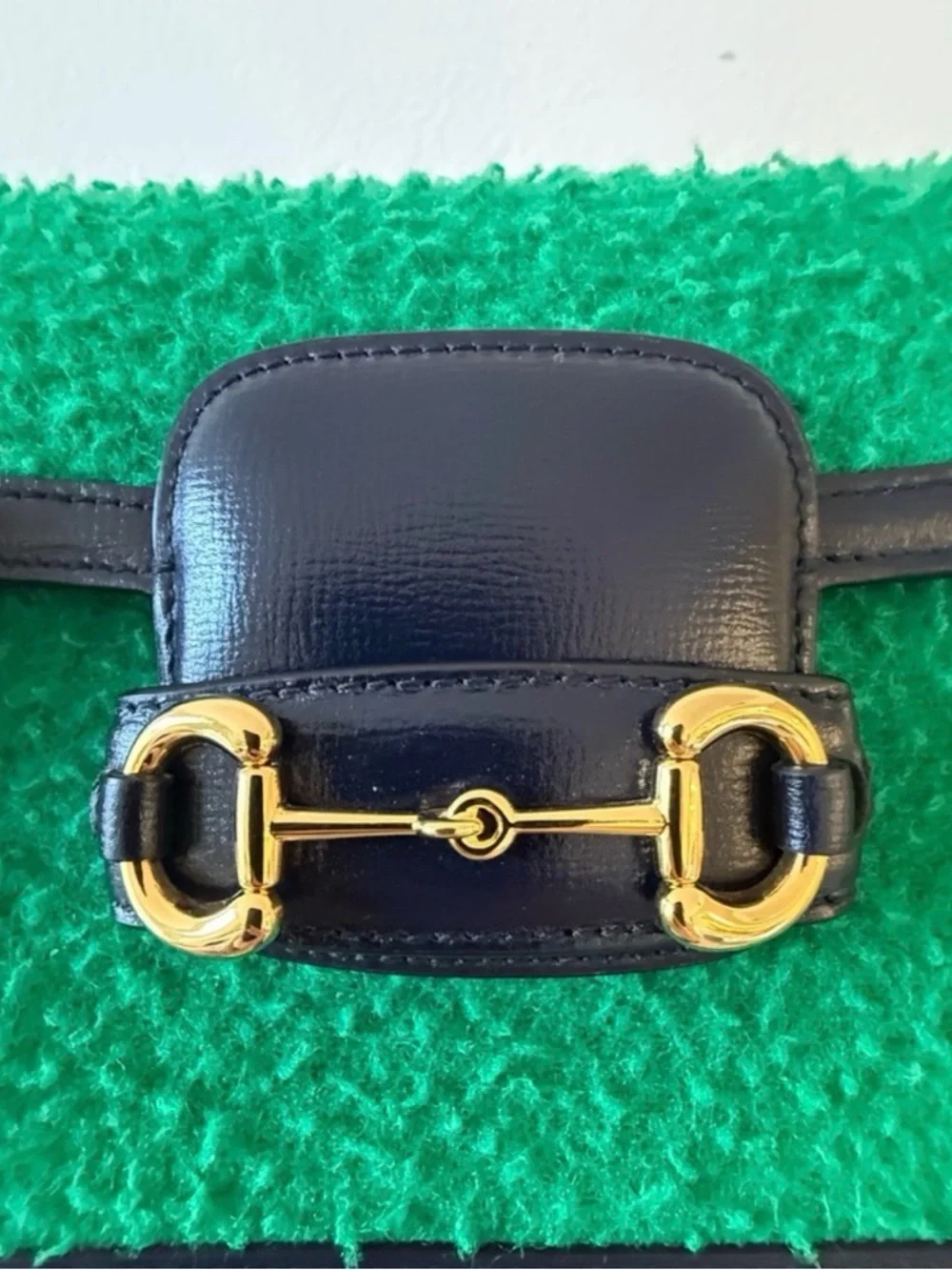 Gucci Casy Wool Azalea Calfskin Mini Horsebit 1955 Handbag NEW - Picture 14 of 16
